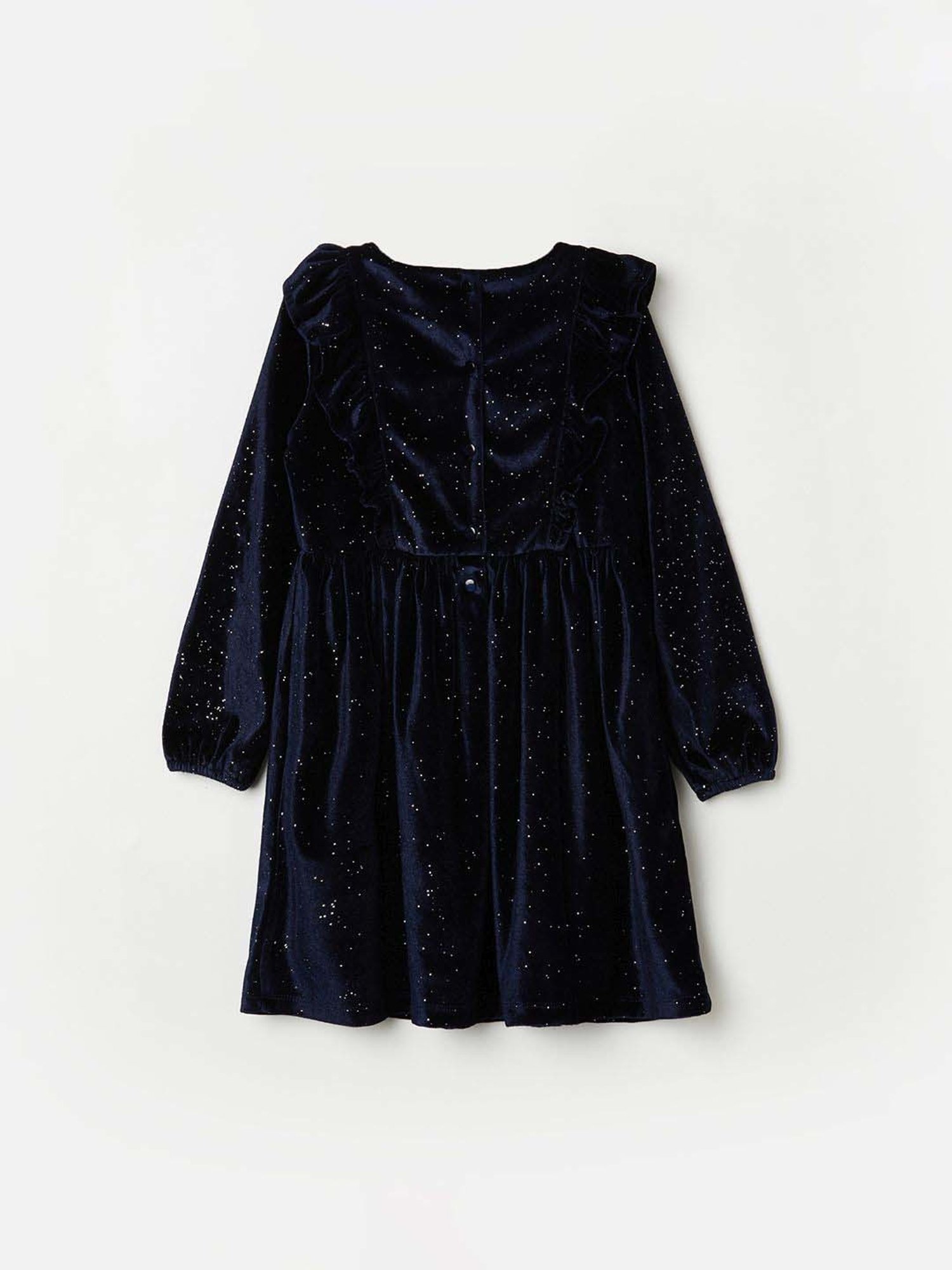 Fame Forever by Lifestyle Kids Navy Printed Full Sleeves Dress