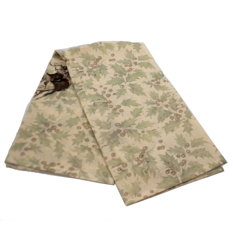 Tabletop 28.0" Always Believe Dish Towel 100% Cotton Santa Christmas Primitives By Kathy  -  Kitchen Towel