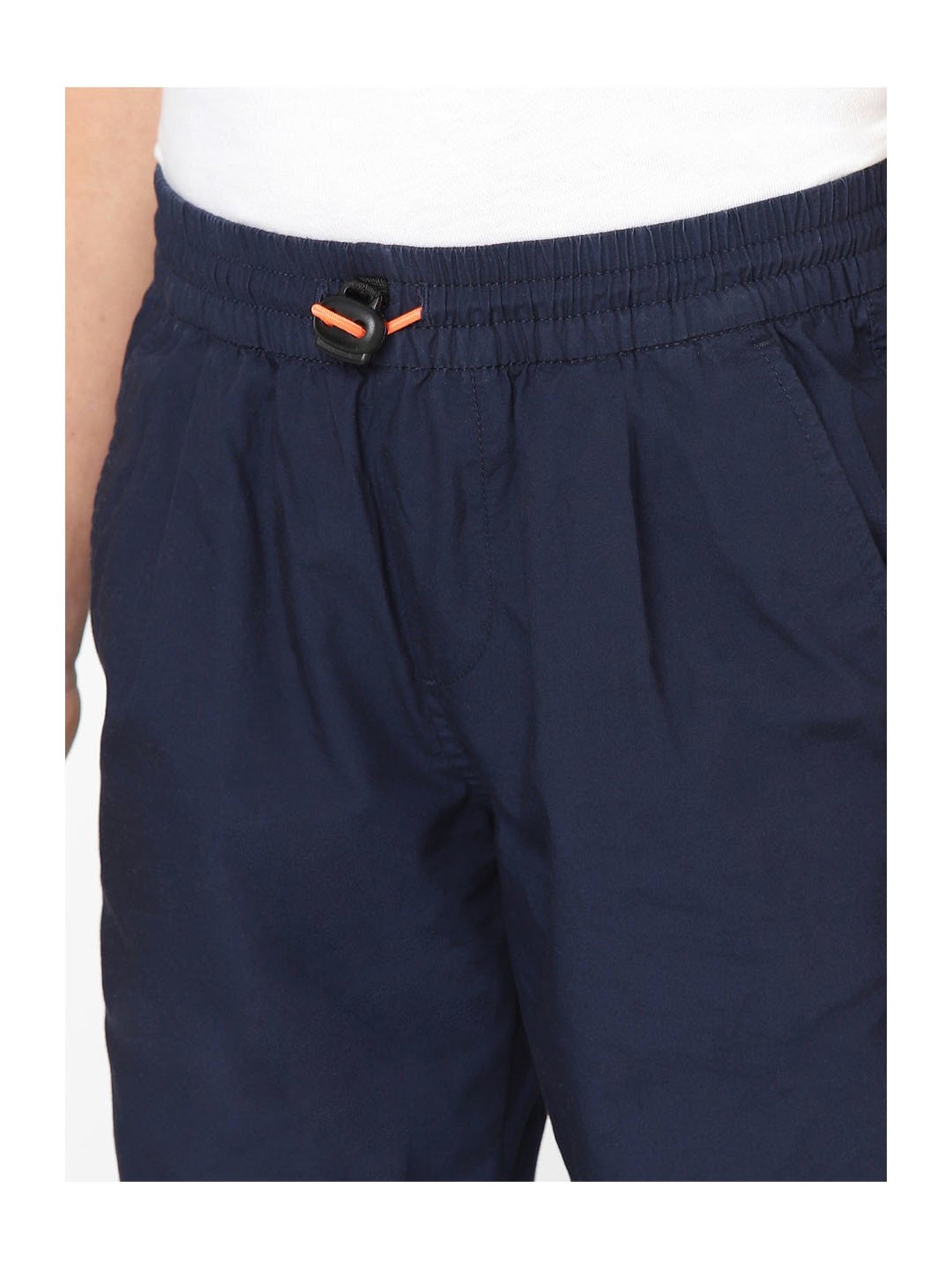 Jack & Jones Junior Navy Solid  Trousers
