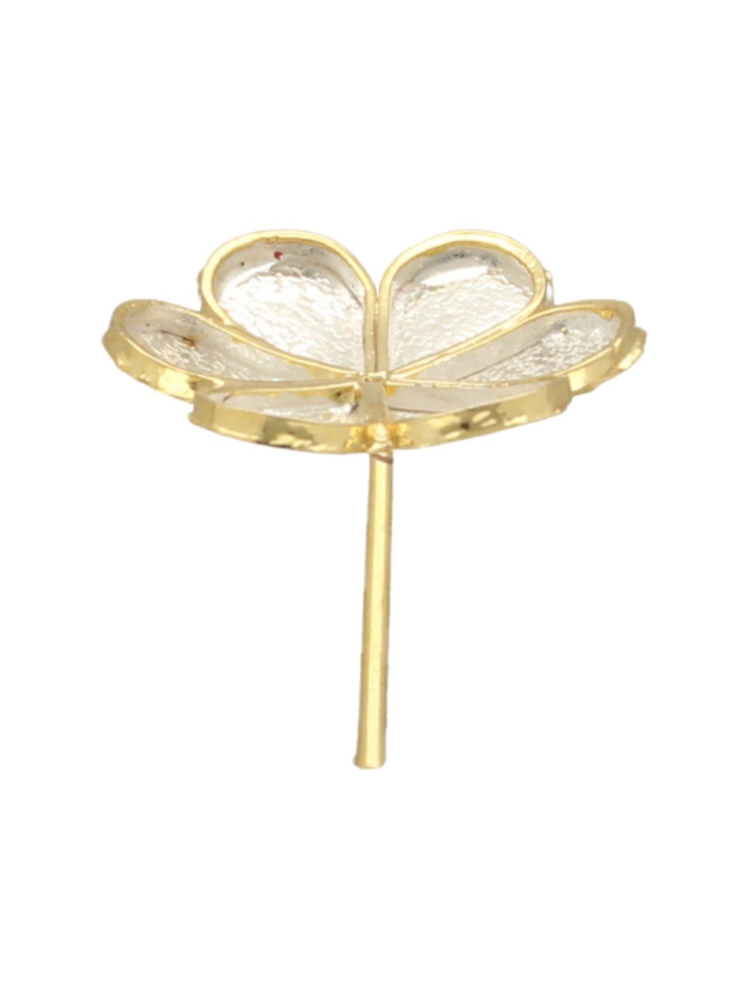 Sri Jagdamba Pearls Golden 0.8 Silver Flower For Pooja - 2.9 gm