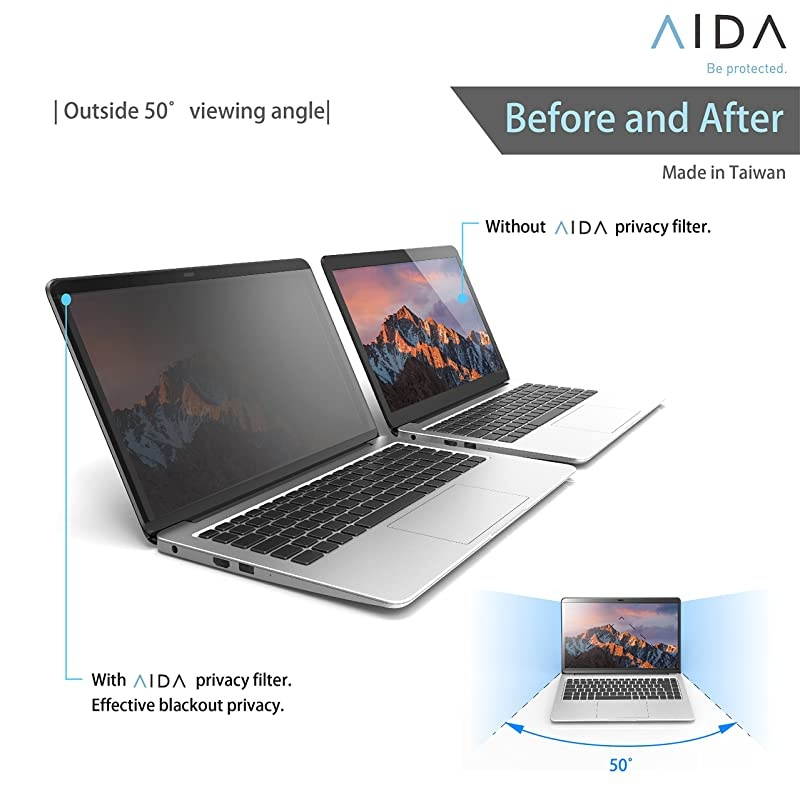Privacy Filter for 156 Widescreen Laptop Protect Visual Data AntiGlare and BlueLight Cut