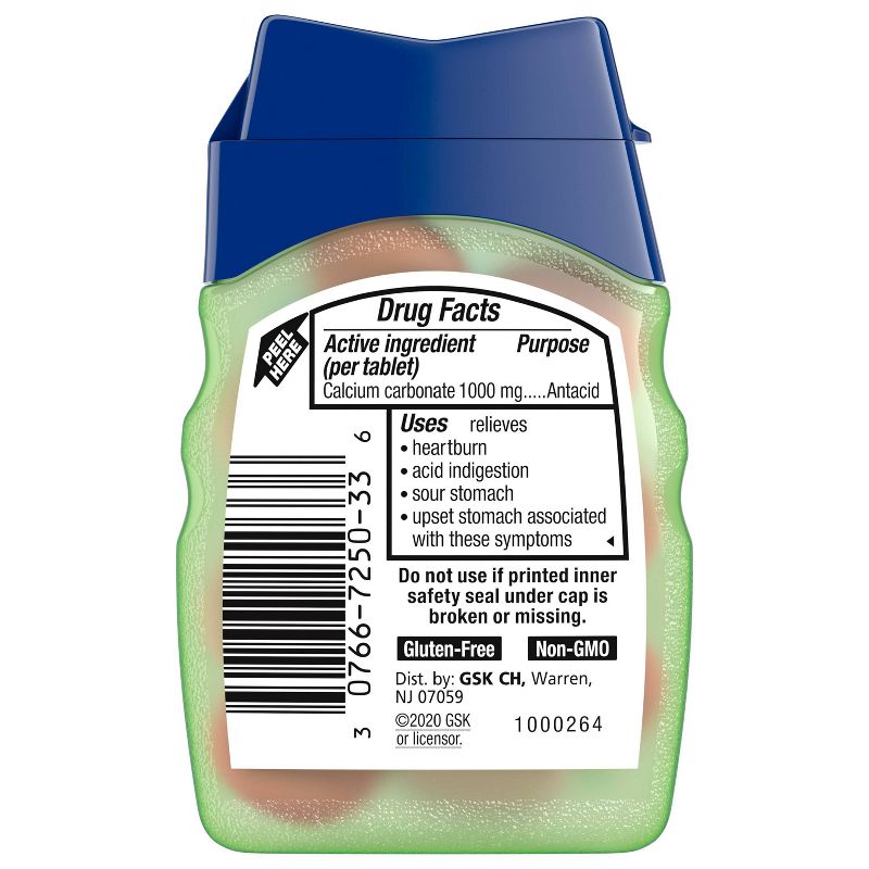 Tums Naturals Black Cherry Watermelon Tablets - 10ct