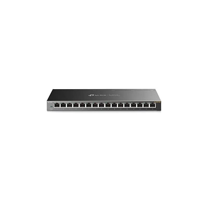 16 Port Gigabit Switch | Easy Smart | Plug and Play | Lifetime Protection | DesktopWallMount | Sturdy Metal wShielded Ports | Support QoS Vlan IGMP and Link Aggregation TLSG116E
