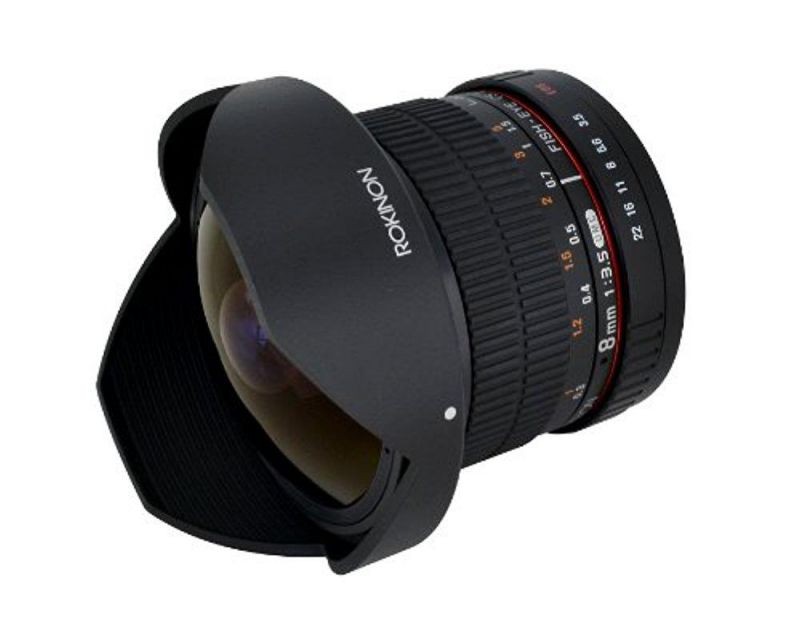 Rokinon 8mm f/3.5 HD Fisheye Lens with for Sony Alpha DSLRs #HD8M-S