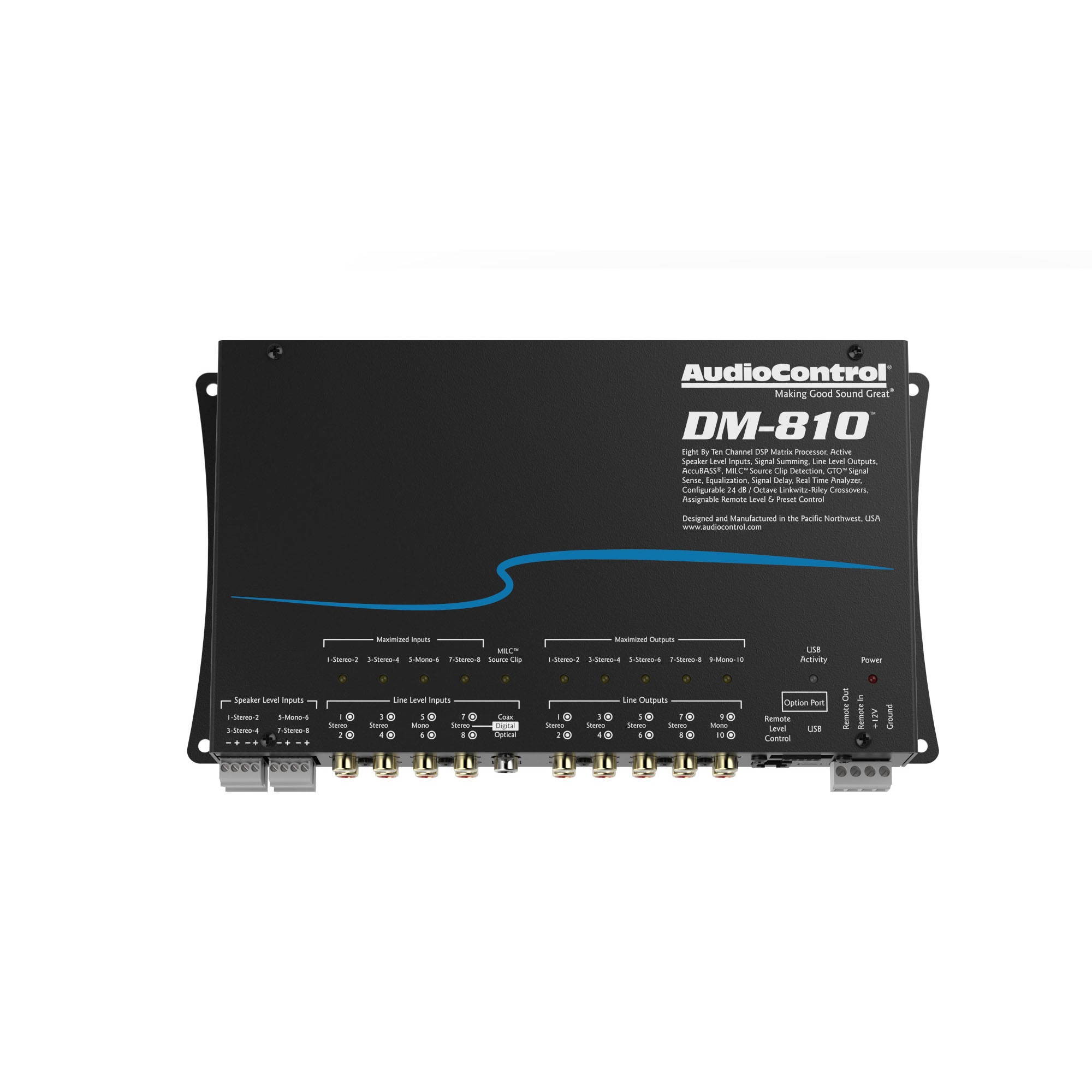 AudioControl DM-810 8 By 10 Channel Matrix Digital Signal Processor