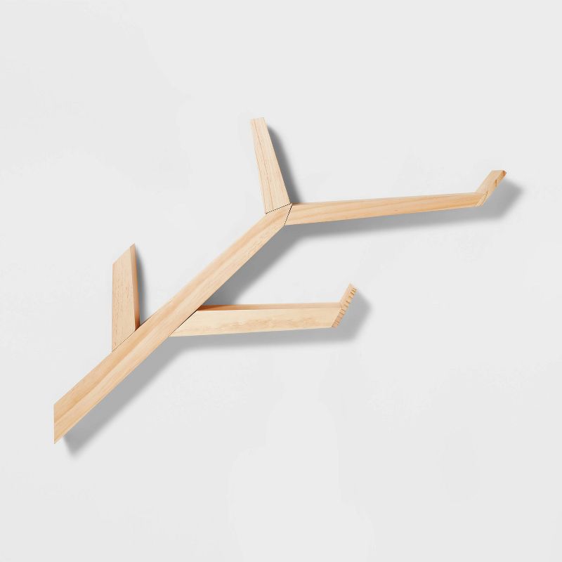 Wood Tree Shelf Brown - Pillowfort™