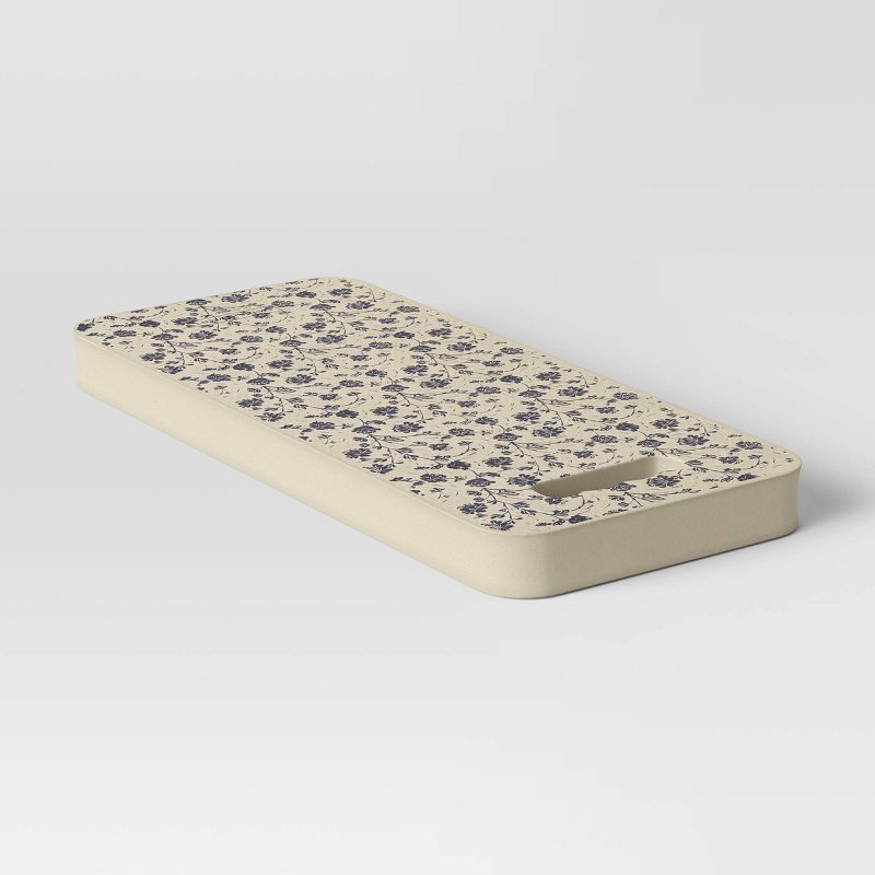 18" x 8" Floral Garden Kneeler Gray - Smith & Hawken™
