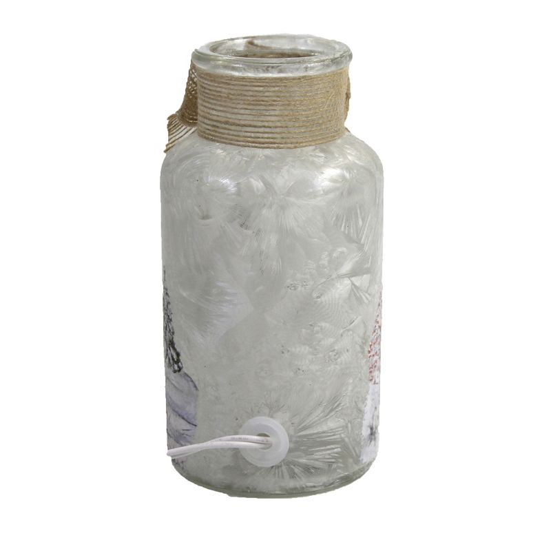 Stony Creek 6.25" Winter Skates Small Jar Prelit Winter Christmas  -  Novelty Sculpture Lights