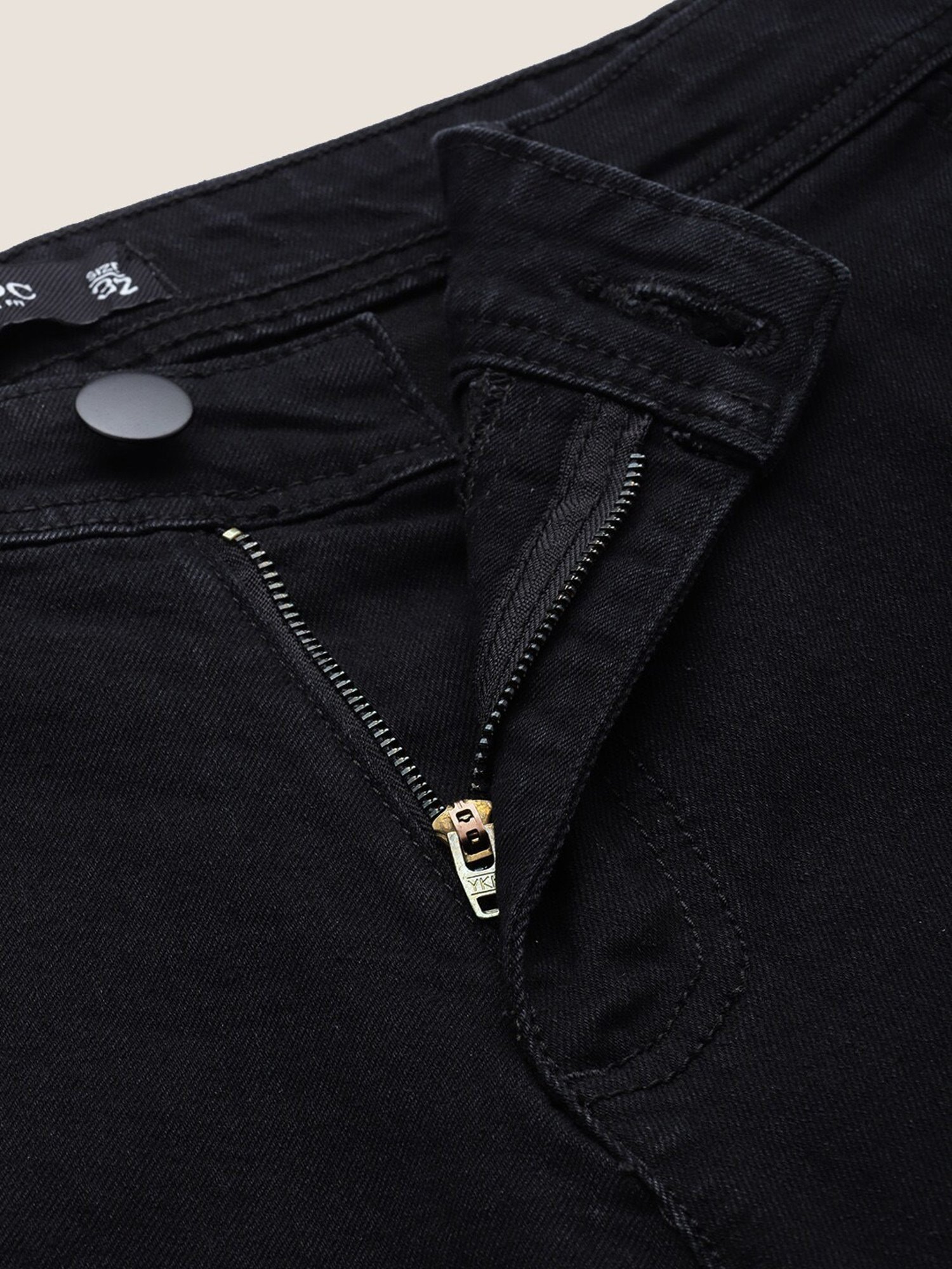 IVOC Black Regular Fit Denim Shorts