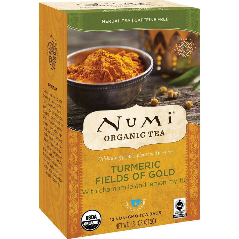 Numi Organic Tea Turmeric Fields Of Gold 1.31 oz. 12/BX Multi 10553