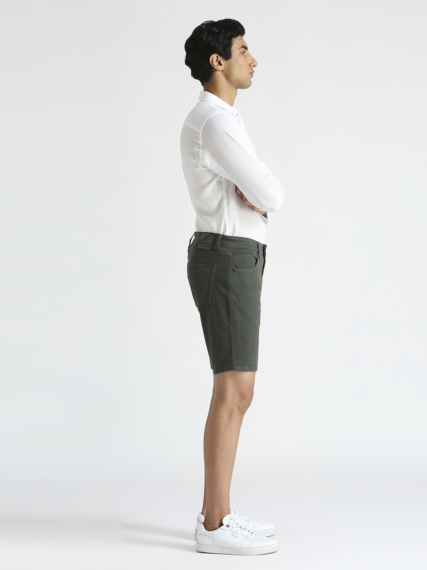 Pepe Jeans Olive Regular Fit Denim Shorts