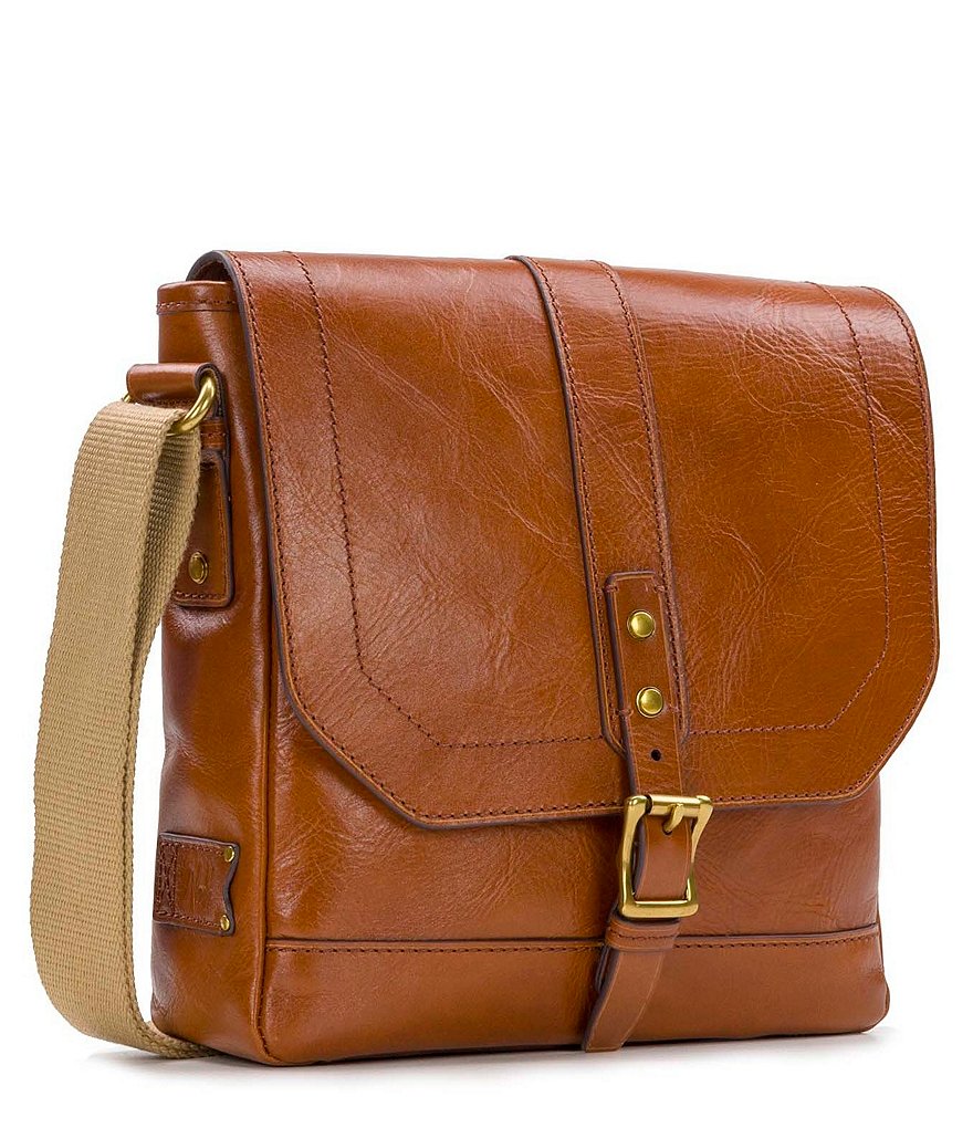 Nash Heritage II North/South Leather Crossbody Bag