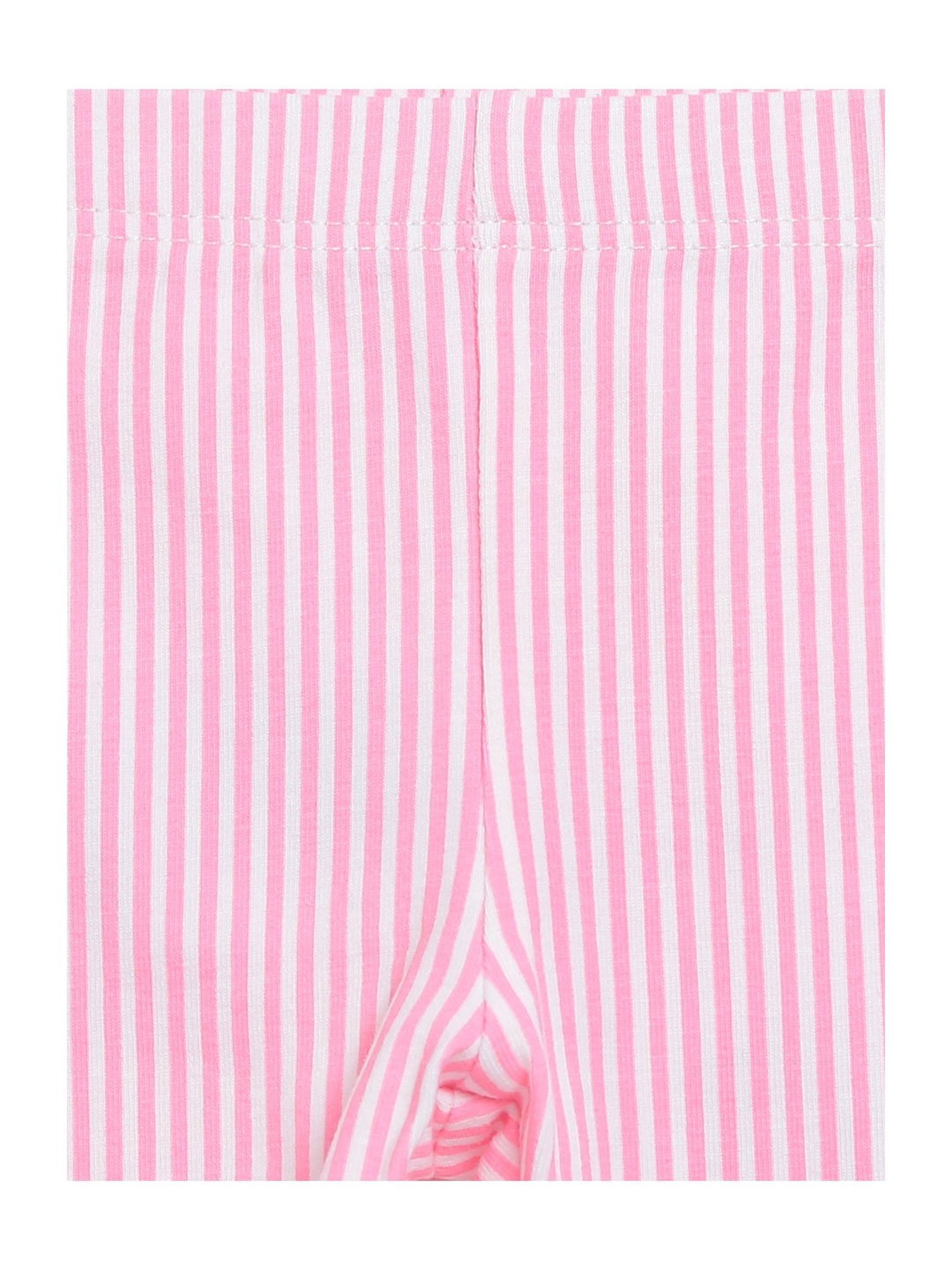 Chicco Kids White & Pink Striped Leggings