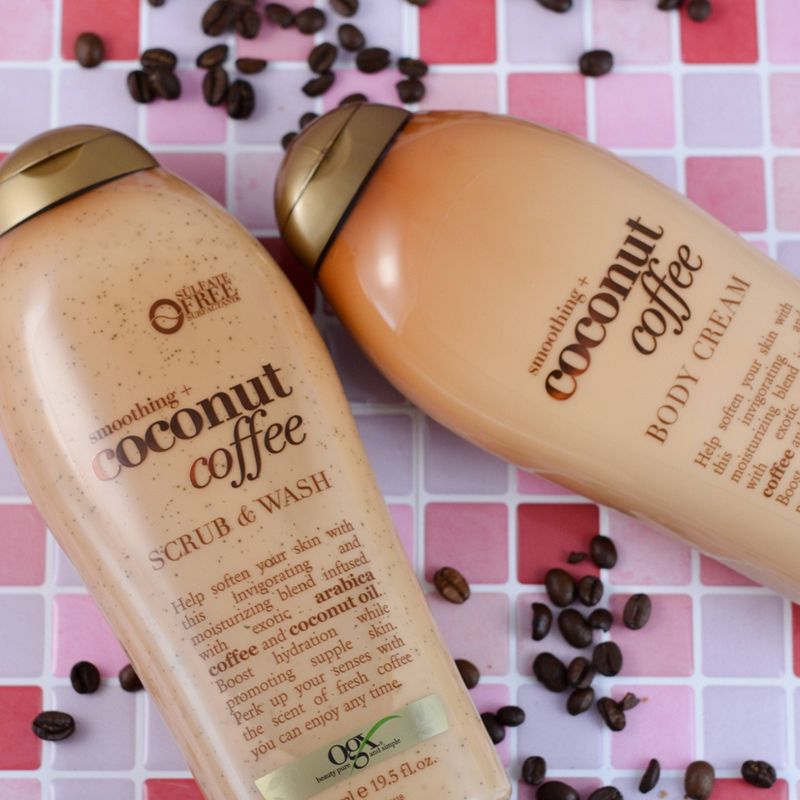 OGX Smoothing and Coconut Coffee Body Cream - 19.5oz