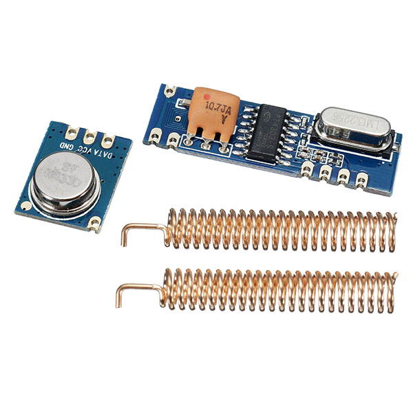 3sets 433MHz 100M Wireless Transceiver Module Kit Transmitter + Receiver + Copper Spring Antenna