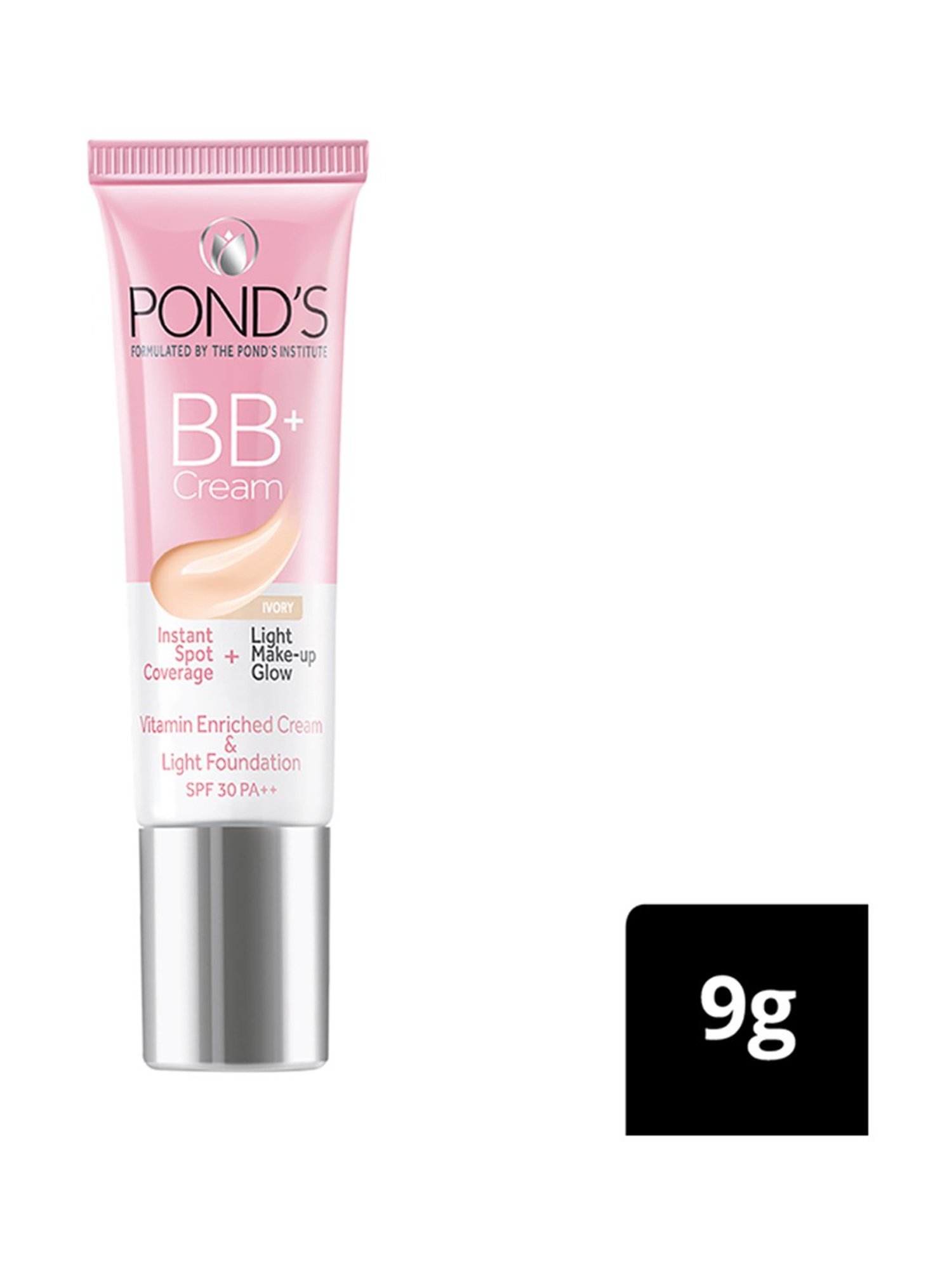 POND'S BB+ Cream Instant Spot Coverage + Light Make-Up Glow SPF 30 Ivory - 9 gm