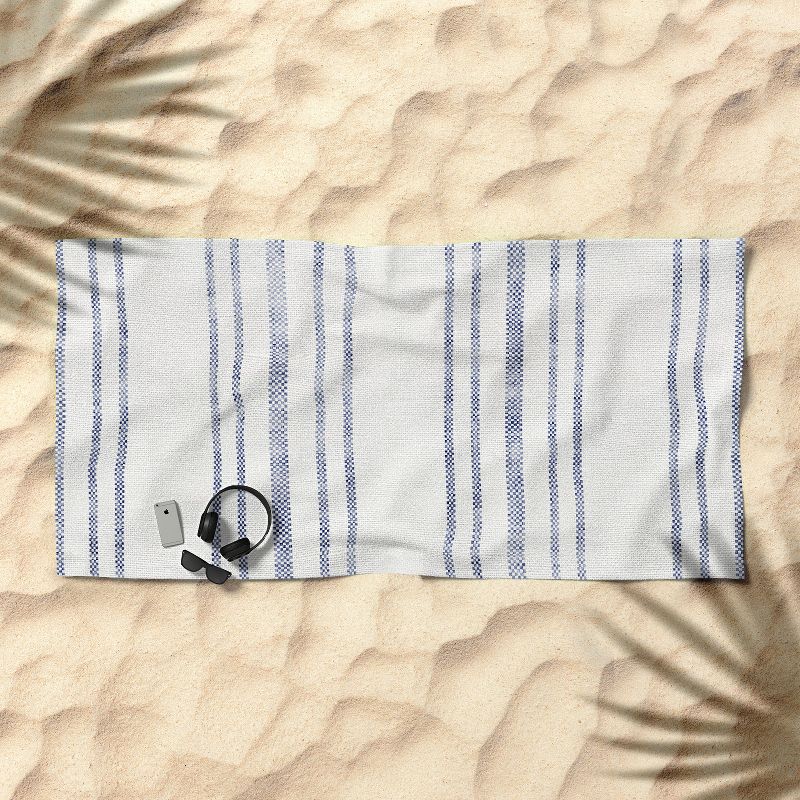 Diamond Weave Pestemal Turkish Cotton Beach Towel Royal Blue
