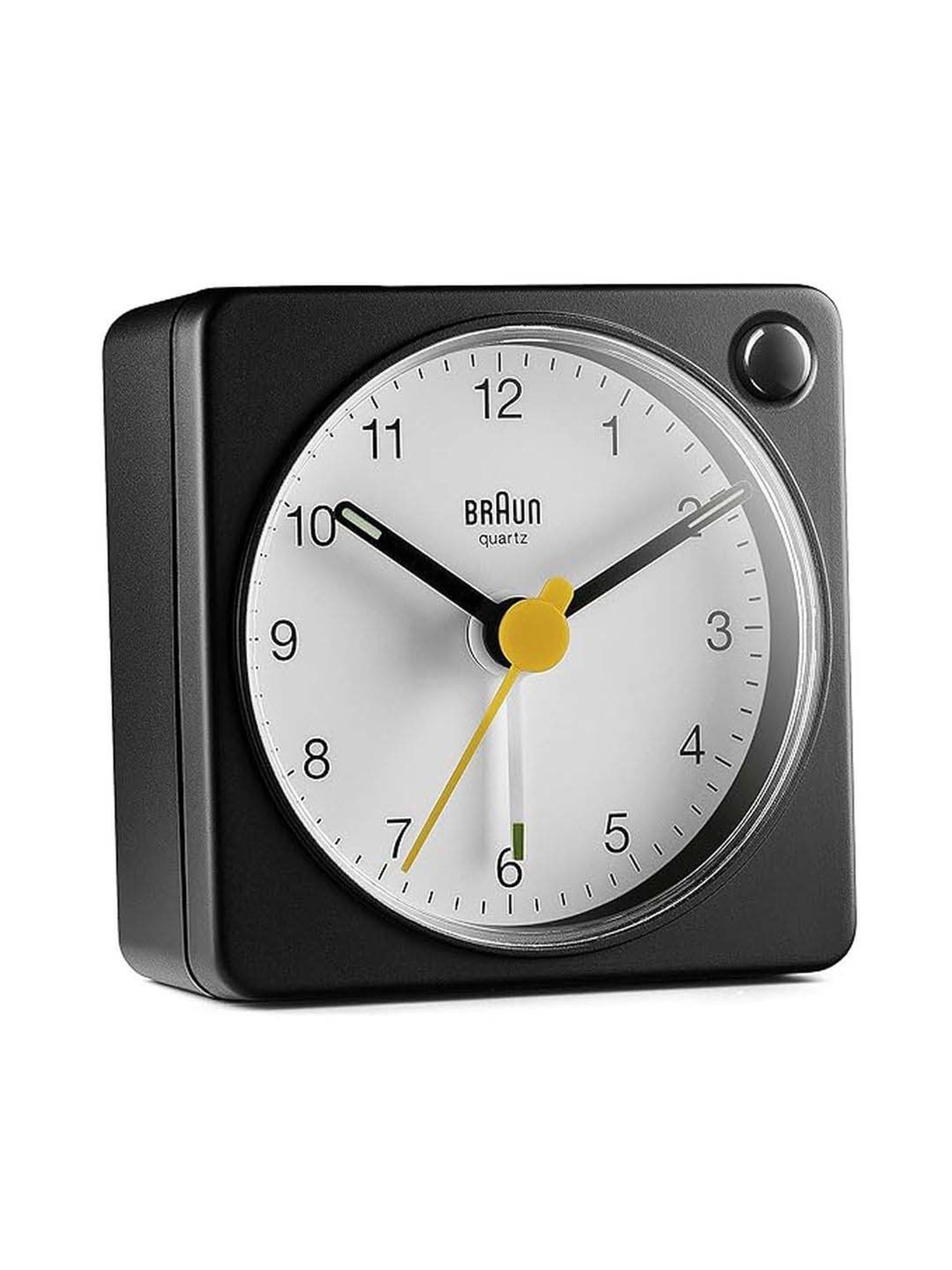 Braun Black Classic Large Analog Wall Clock With Silent Sweep Movement