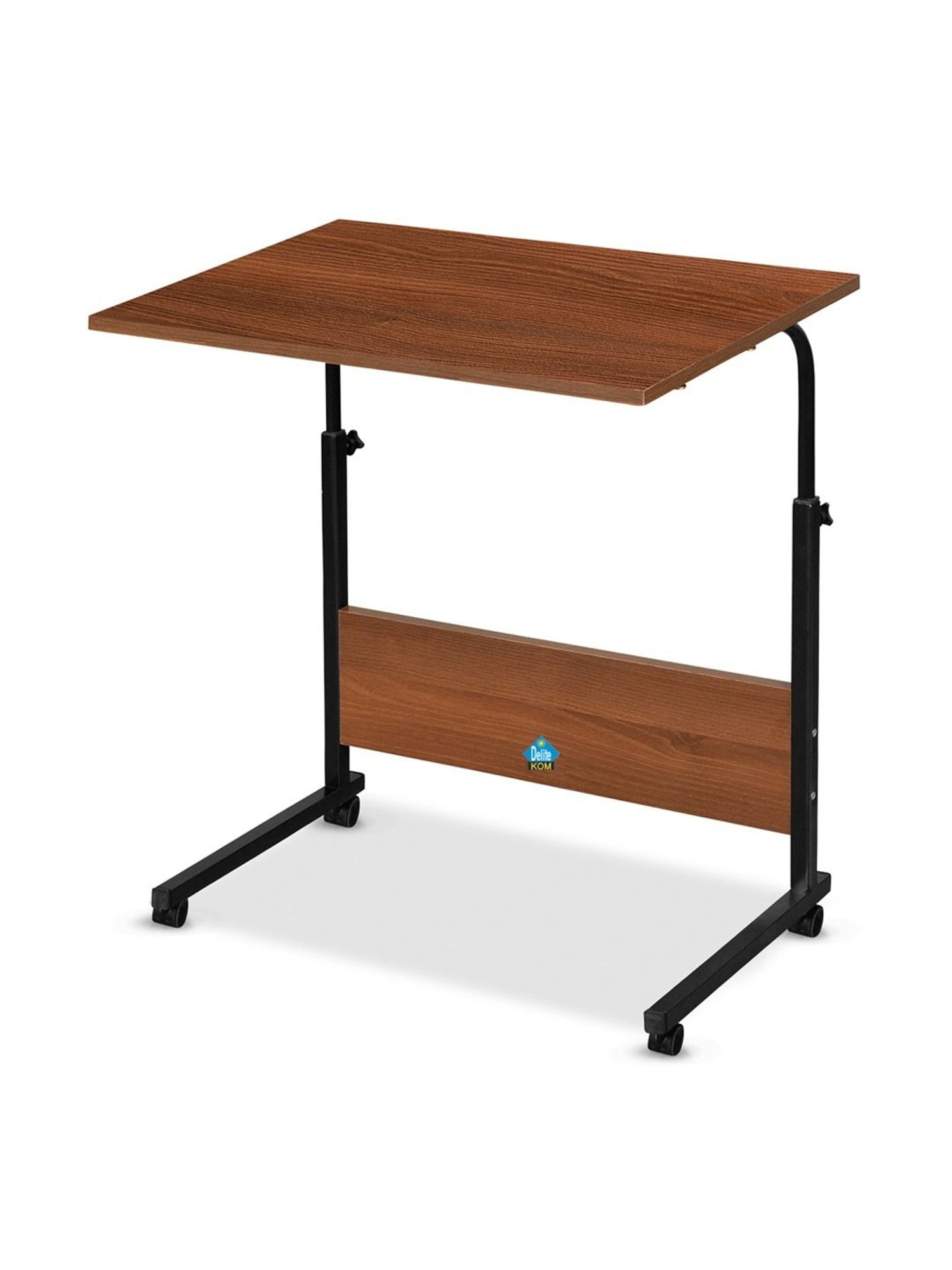 Delite Kom Bunny Acacia Dark Black Metal Free Standing Study Table