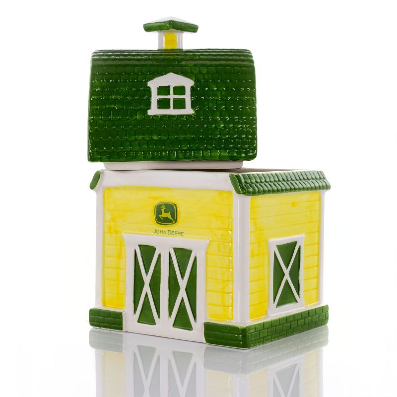 John Deere 12 Inch Durastone Farm House Cookie Jar