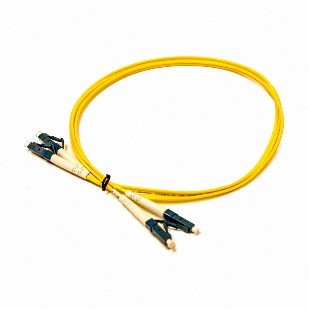 NavePoint SC-SC Fiber Optic Patch Cable Duplex 9/125 Singlemode 2M Yellow