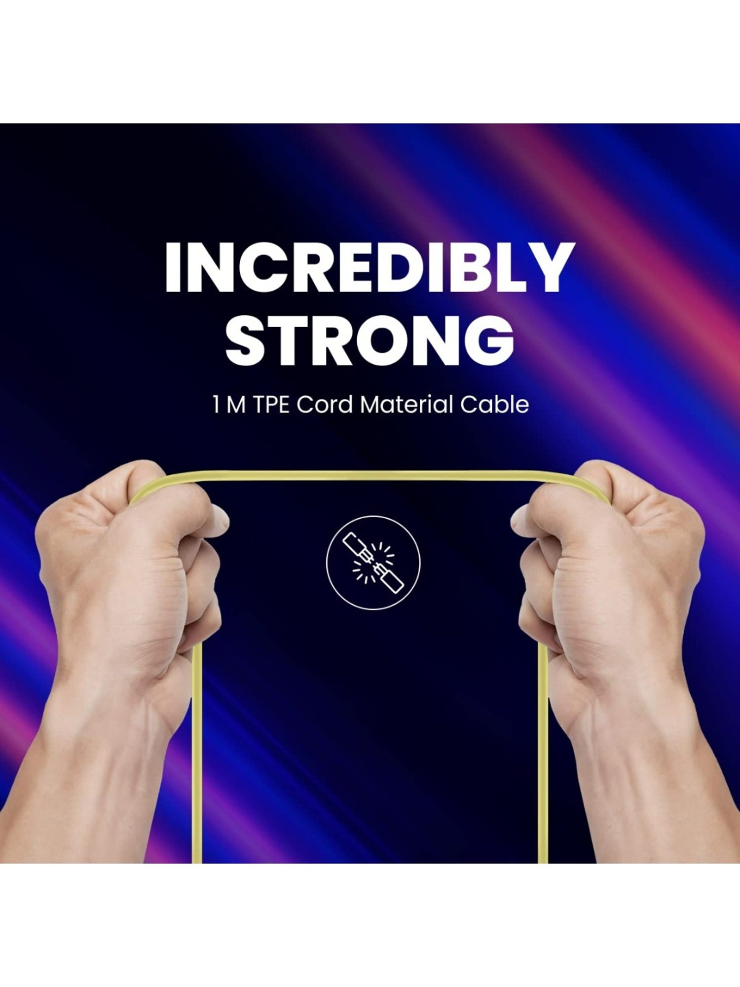 Portronics Konnect Way Type C Charge (Yellow)