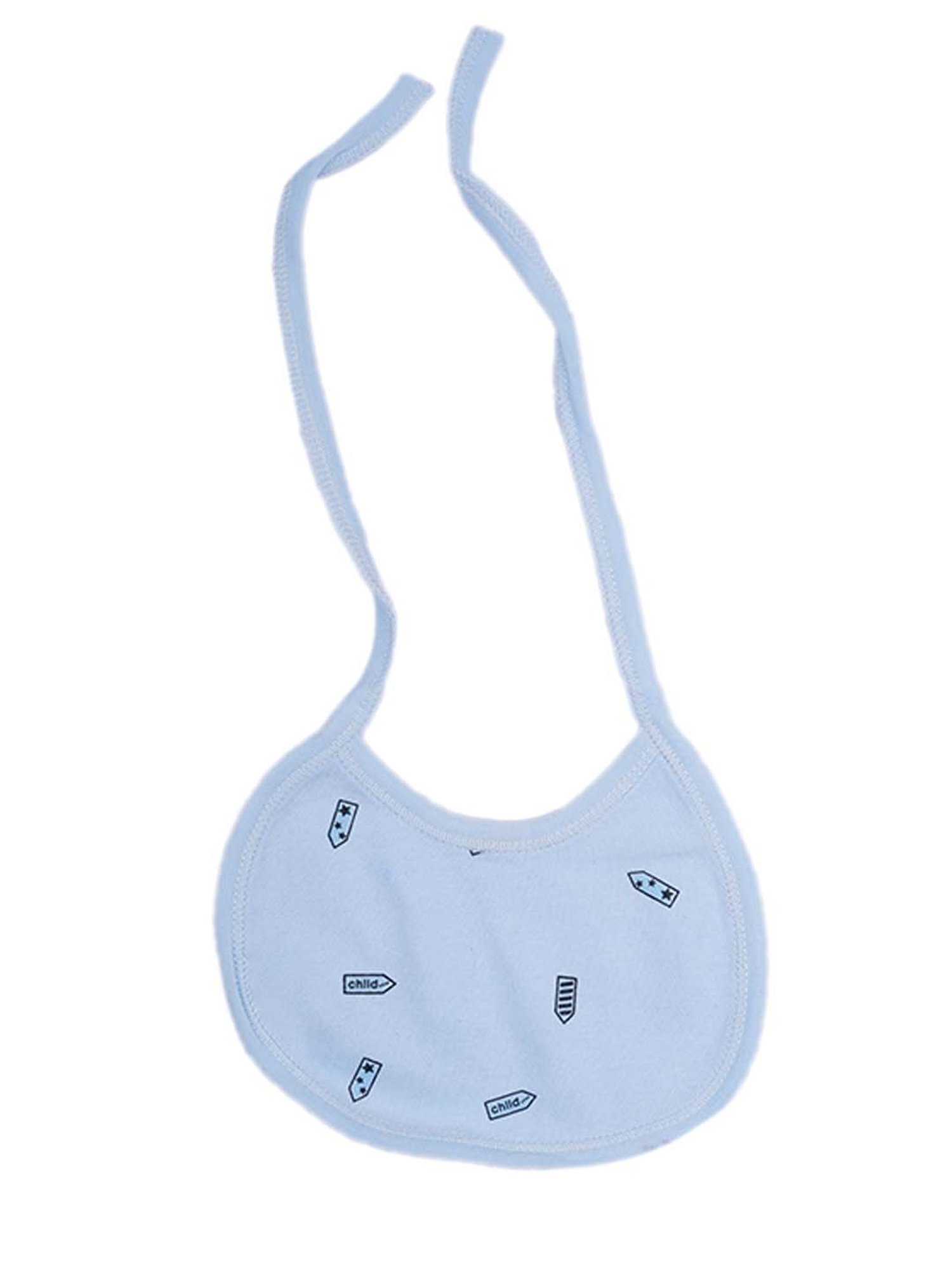 Baby Moo Kids Blue Printed Full Sleeves T-Shirt Set