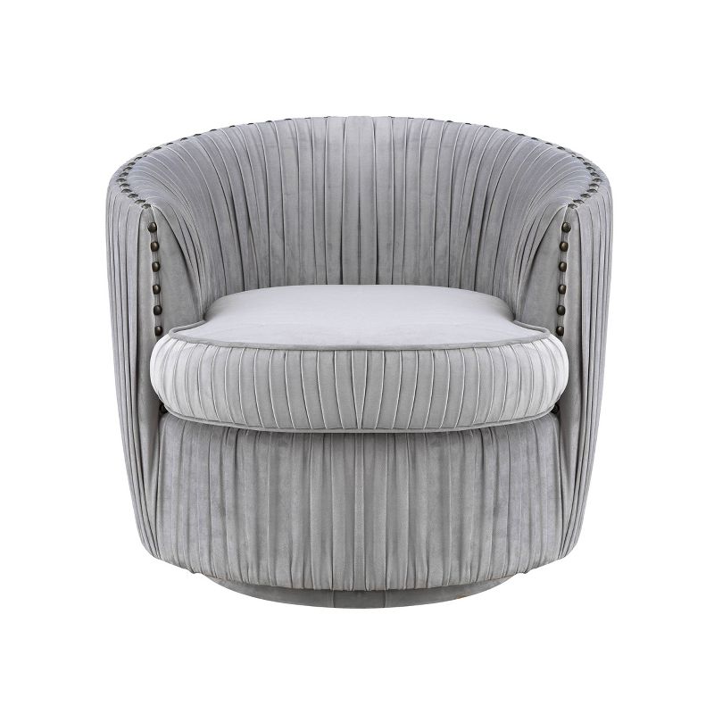 Lazy Days Swivel Accent Chair Gray - Treasure Trove Accents
