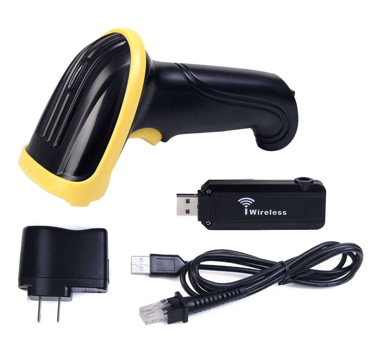 Bar Code Scanner Reader 2.4G USB Wireless Handheld Visible laser Barcode