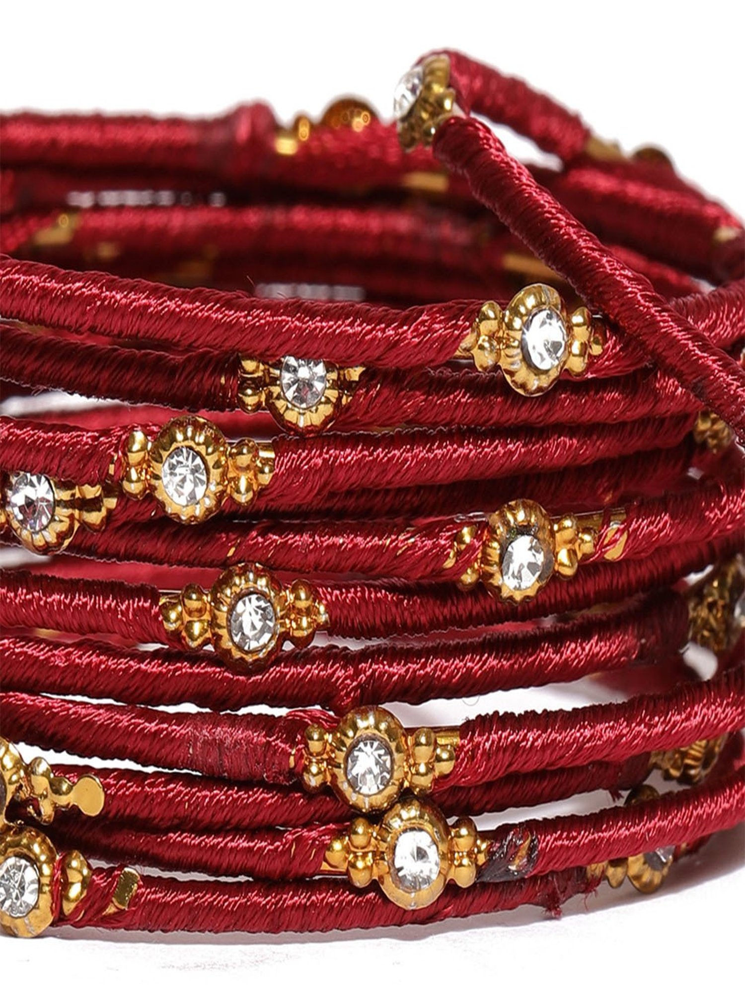 Bold by Priyaasi Trishul Rudraksh Silver-Plated Bracelet for Men