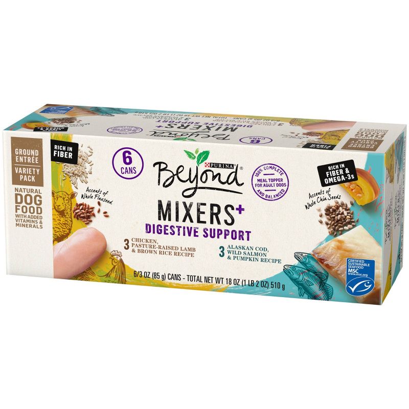 Purina Beyond Mixers Digestive Support Chicken & Cod Wet Dog Food - 3oz/6ct Variety Pack