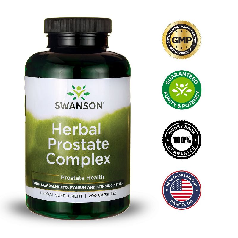 Swanson Herbal Prostate Complex Herb Blend Capsules, 100 Count.