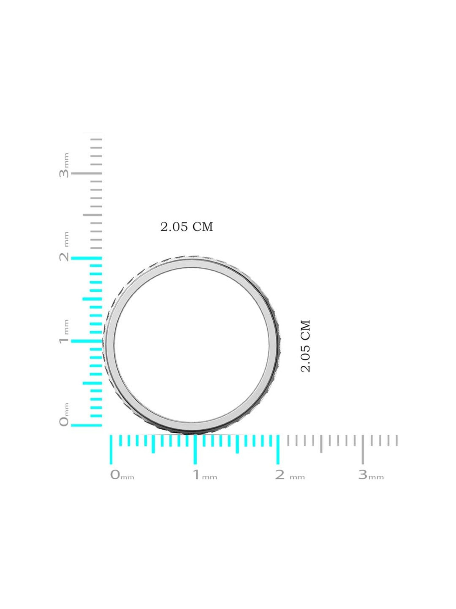 Joyalukkas Bumpy Strips Men's 950 Platinum Ring