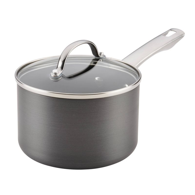 Farberware 10pc Hard Anodized Nonstick Cookware Set Gray