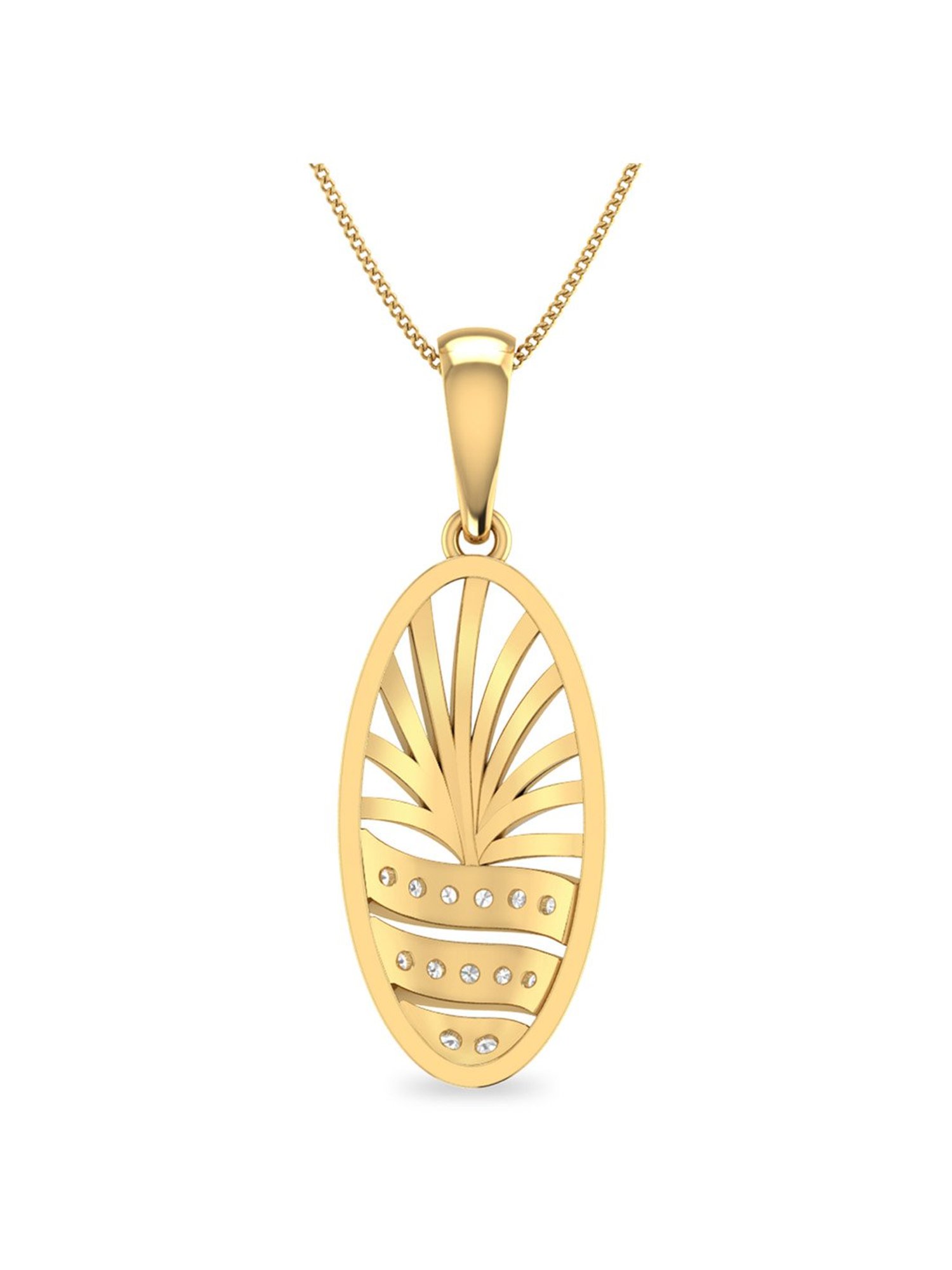 PC Jeweller Darry 18k Gold Pendant without Chain for Women