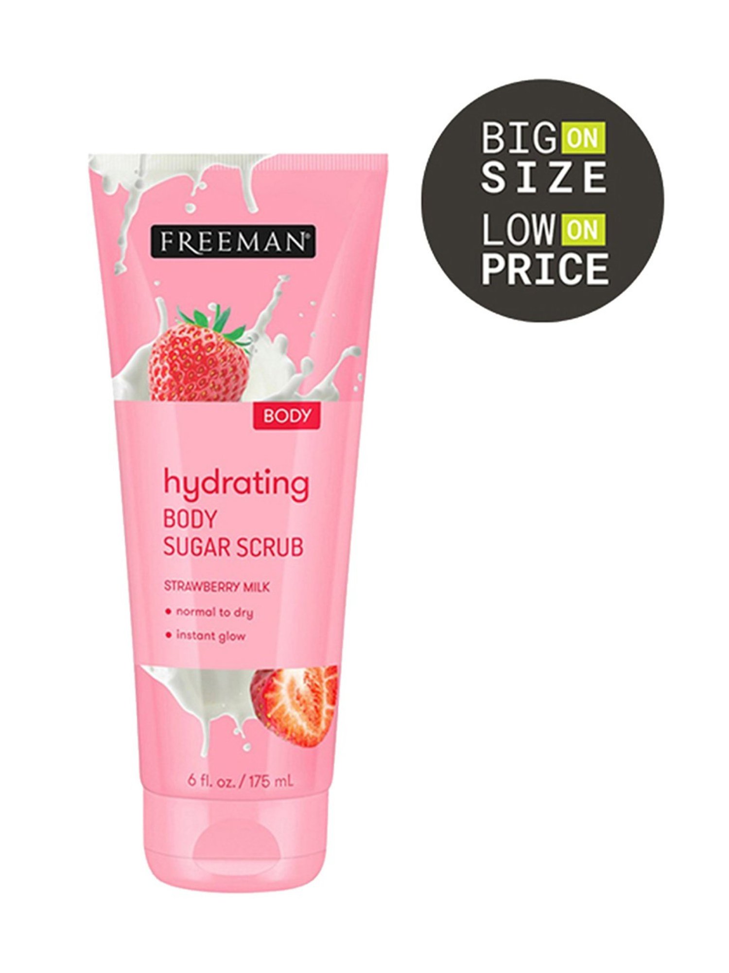 FREEMAN Strawberry Milk Hydrating Body Sugar Scrub - 175 ml