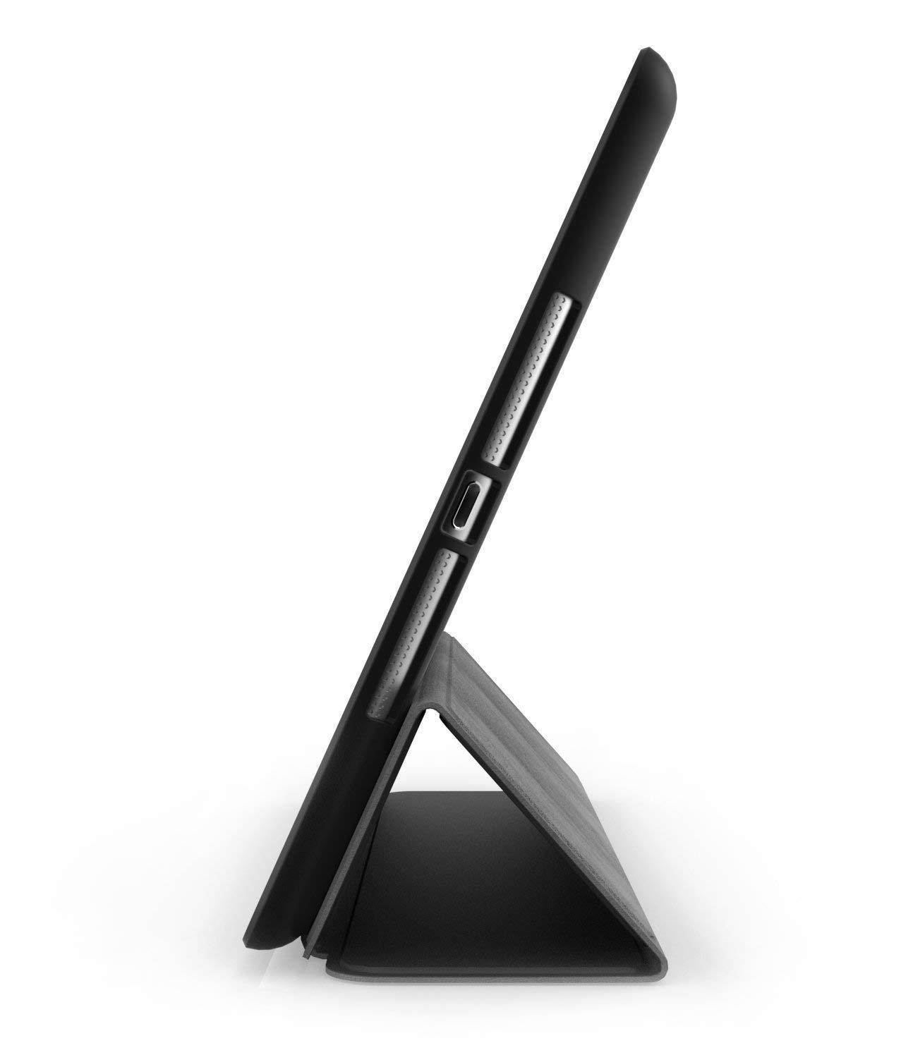 KHOMO - iPad 2 3 and 4 Generation Case - DUAL Series - Super Slim Black Cover with Rubberized back and Smart Auto Wake Sleep Feature for Apple iPad 2, 3rd and 4th.