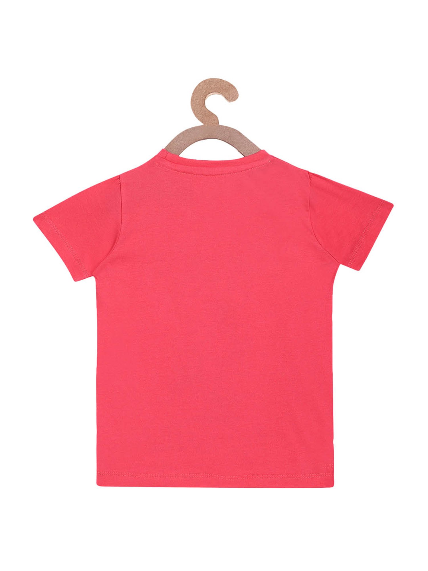 Lazy Shark Kids Pink & White Printed  Top with  Shorts