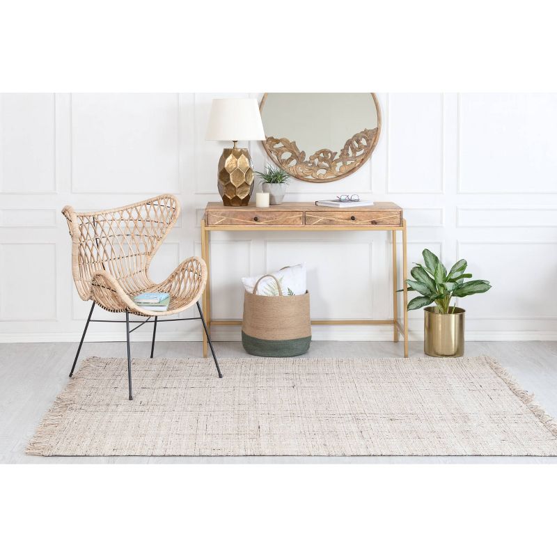 5'x7' Sallisaw Jute and Wool Rug Tan - Anji Mountain