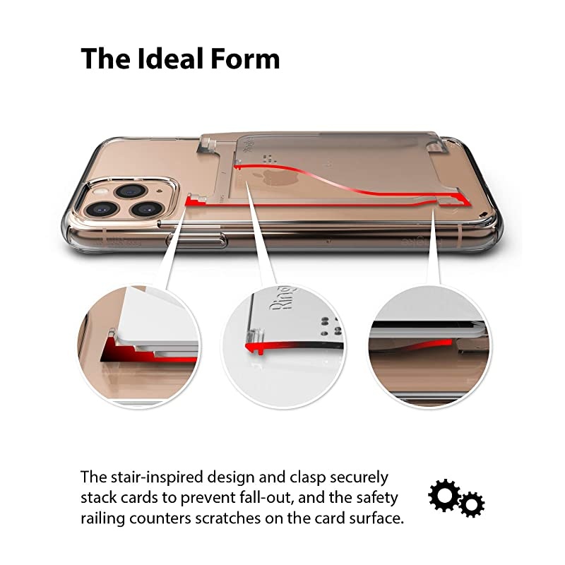 Slot Card Holder 2 Pack Designed for Smartphones Adhesive Stick On Wallet Case Minimalist Slim Hard Premium Credit Card Cash Sleeve Clear Mist