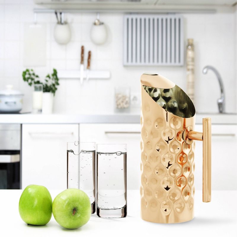 Old Dutch 1.5qt Stainless Steel La Mode Beverage Pitcher Copper