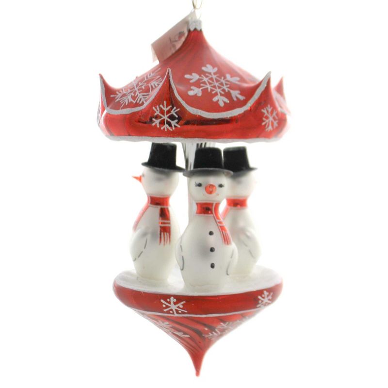Laved Italian Ornaments Snowman Carousel Ornament Christmas Holiday  -  Tree Ornaments