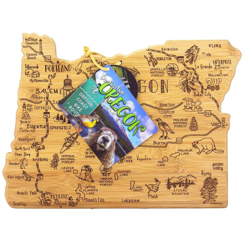 Totally Bamboo Destination Oregon Serving and Cutting Board