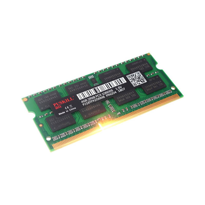 PUSKILL DDR3 1600MHz SODIMM RAM PC3-12800 4G 1.35V CL11 204 Pin Support ECC Unbuffered Laptop Memory Notebook RAM Module for Mac Intel and AMD System