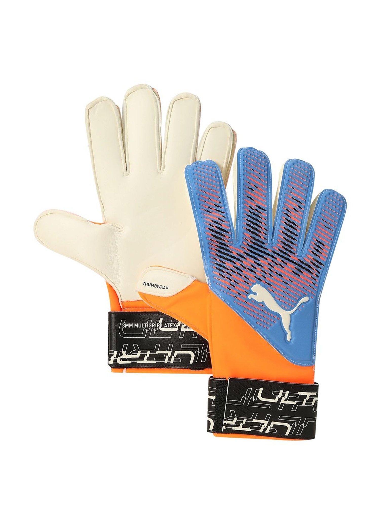 Puma Ultra Orange-Blue Glimmer Printed Gloves - Size- 11