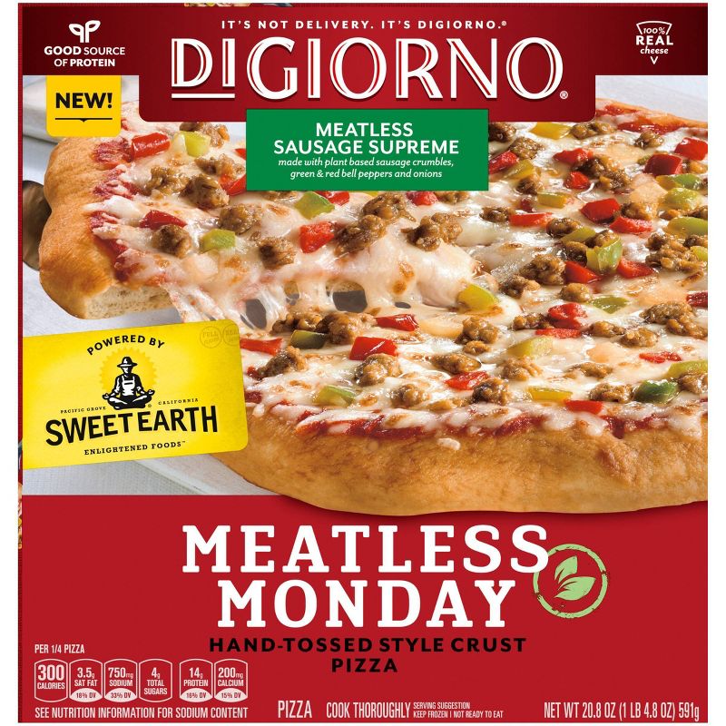 DiGiorno Meatless Sausage Supreme Frozen Pizza - 20.8oz