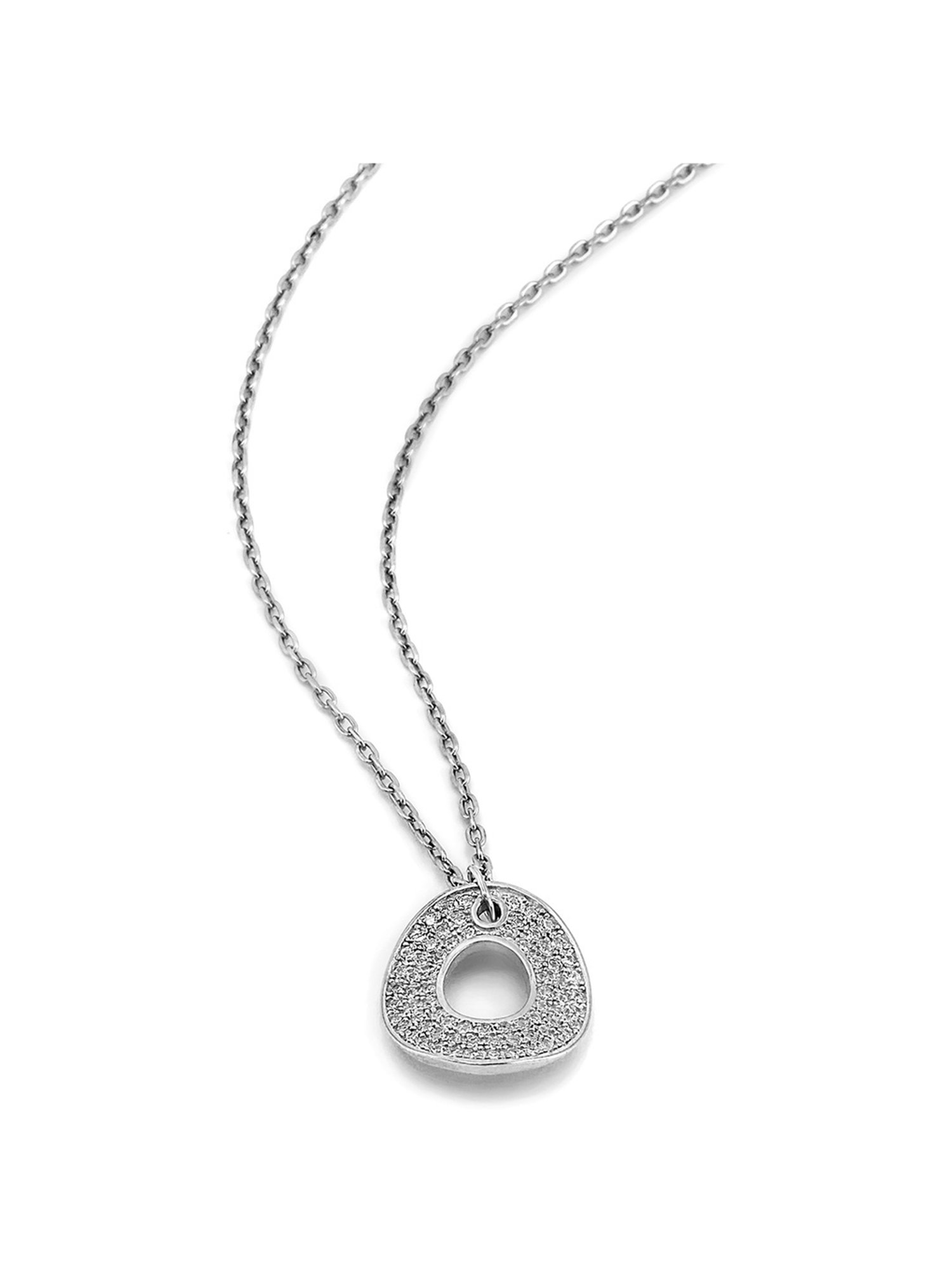 Silberry 92.5 Sterling Silver Shield Necklace