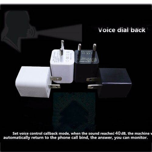 Voice Activated Spy Wall Charger GSM GPS Tracker Audio Ear Bug Listening Device
