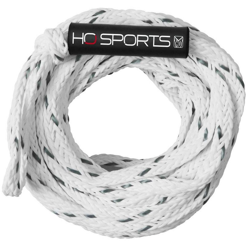 HO Sports 2019 4K 60 Foot 4 Rider Safety Tube Rope with Floating Core, White
