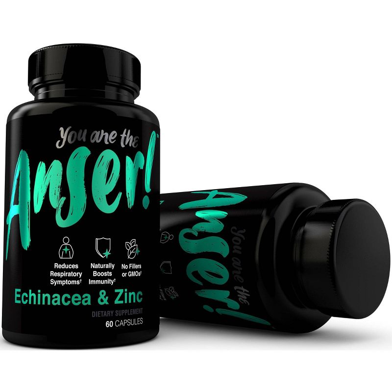 Anser! Echinacea & Zinc Capsules - 60ct
